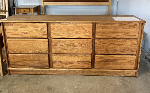 9 drawer solid wood dresser