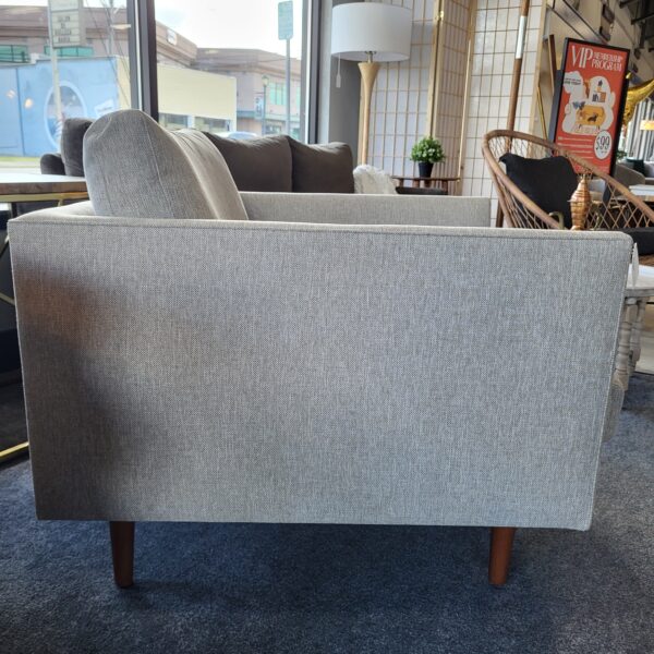 mod silver accent chair