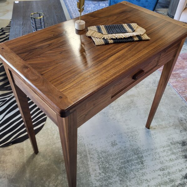 local made solid walnut prep table w/ drawer