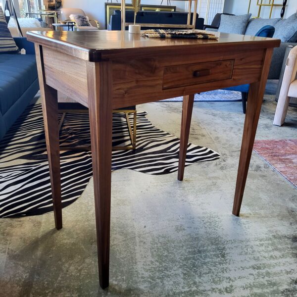 local made solid walnut prep table w/ drawer