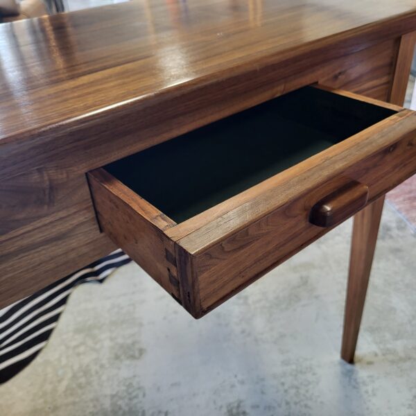 local made solid walnut prep table w/ drawer