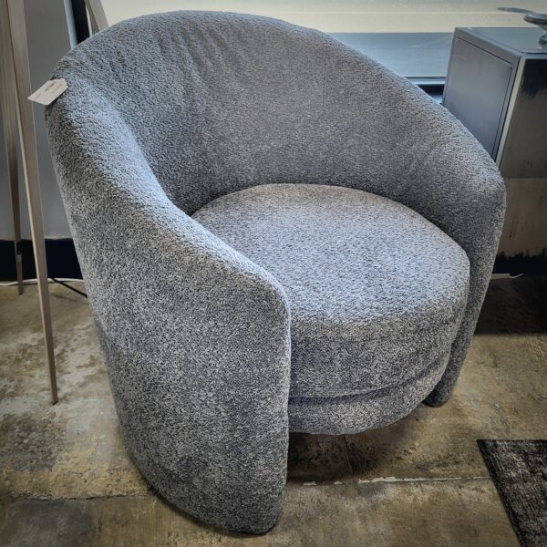 grey boucle chair