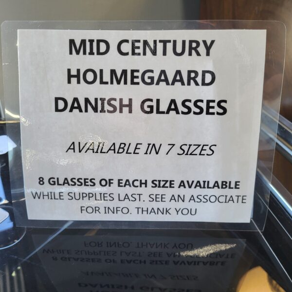 mid century danish holmgaard princess glass