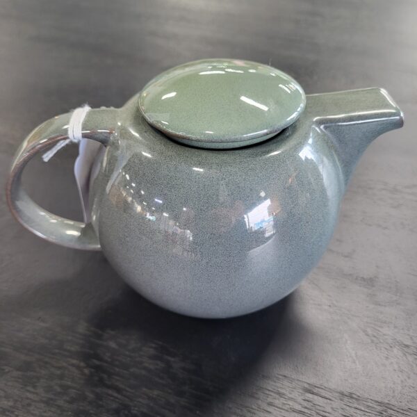 green ceramic tea pot