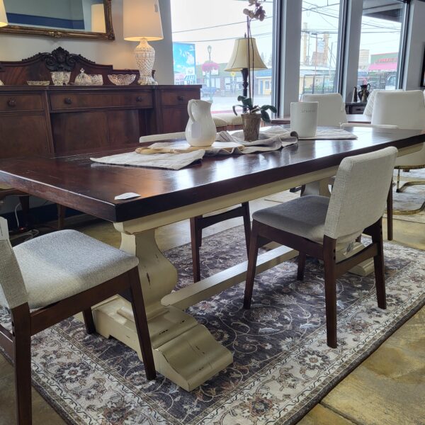 bramble transitional dining table