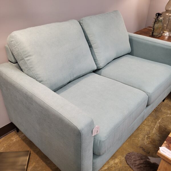 mod turquoise loveseat