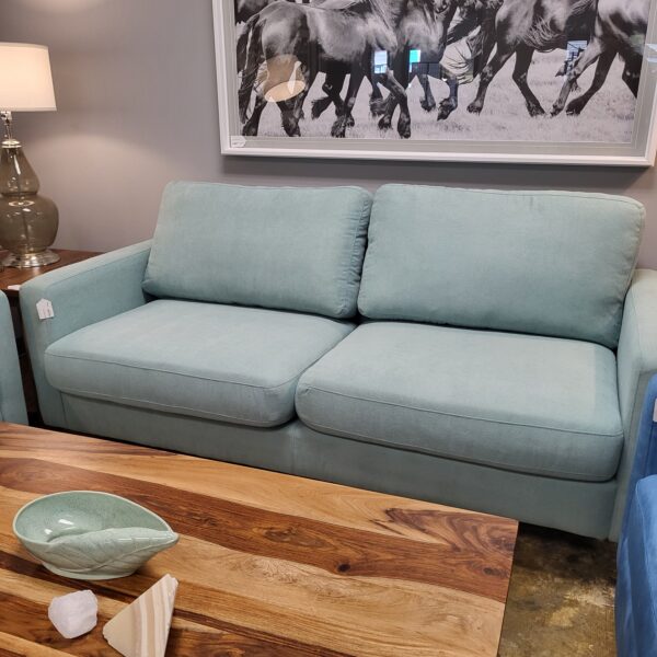 mod turquoise sofa