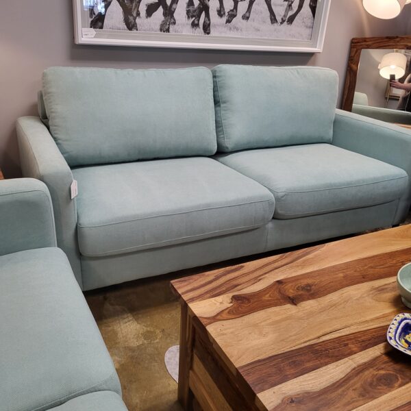 mod turquoise sofa