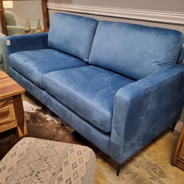 mod dark blue sofa