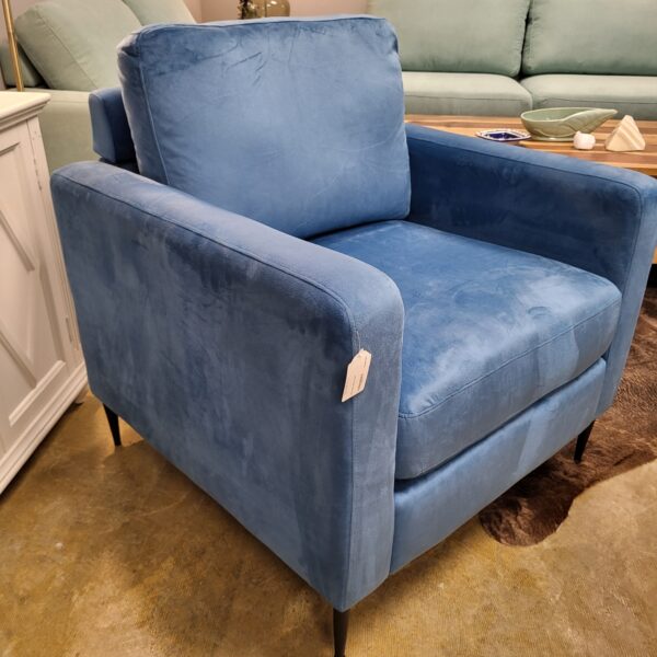 mod dark blue chair