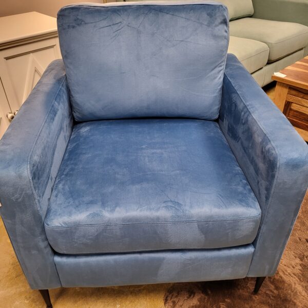 mod dark blue chair