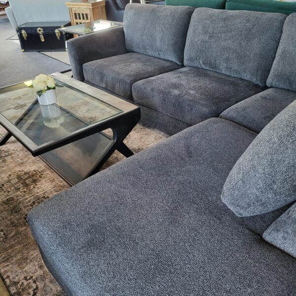 dark grey raf chaise sectional