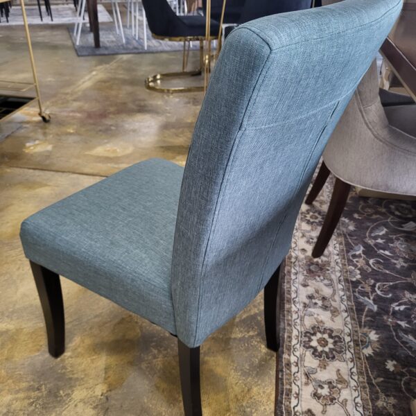 aqua upholstered dining chair