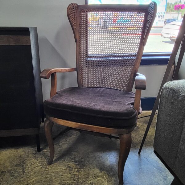 vintage cane wingback