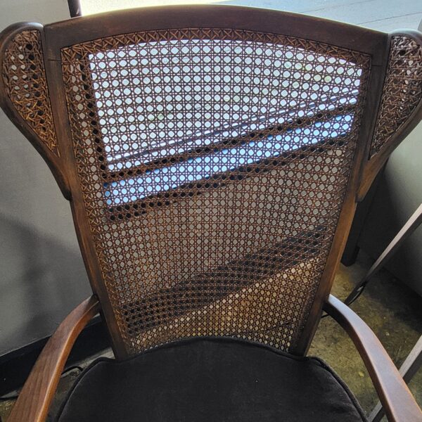 vintage cane wingback