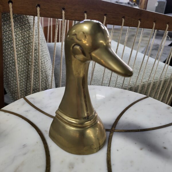 brass duck head