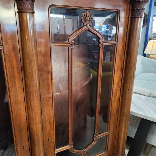 hickory & burl 2 door cabinet