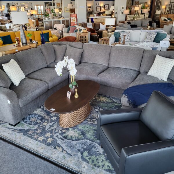 dark grey cozy sectional