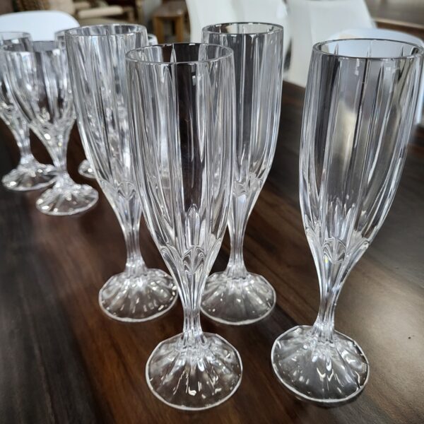 set of 4 champagne flutes