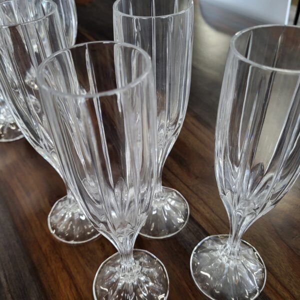 set of 4 champagne flutes