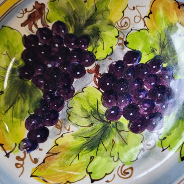 painted grapes bowl