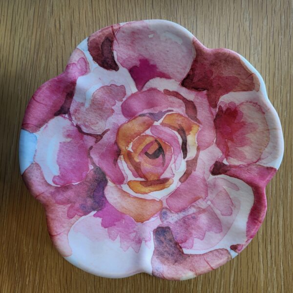 floral trinket dish