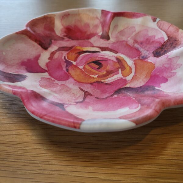 floral trinket dish