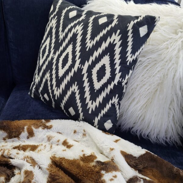 black/white tribal throw pillow