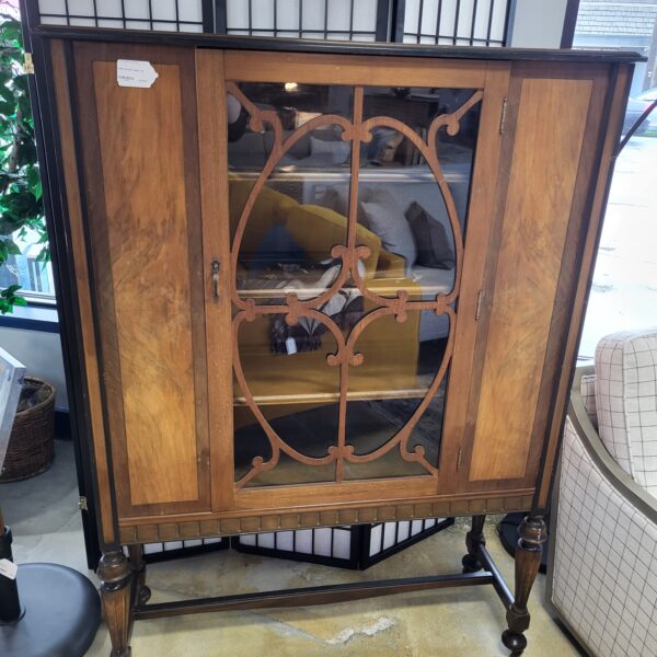 antique 1 door bar cabinet