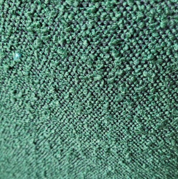 green boucle chair