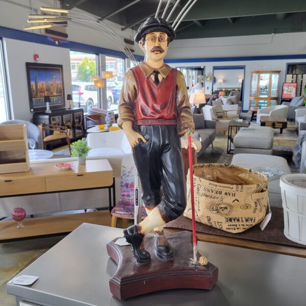 large golfer statue