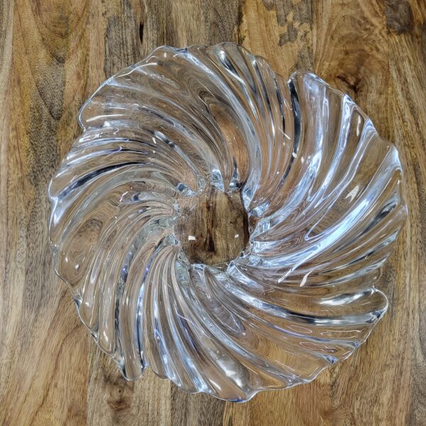 twisted glass bowl