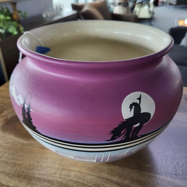 native pottery purple/white