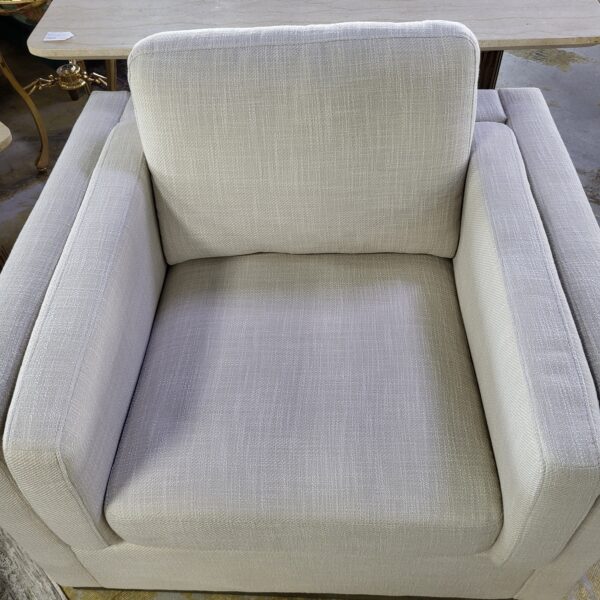 cream sofa w/ grey mono base