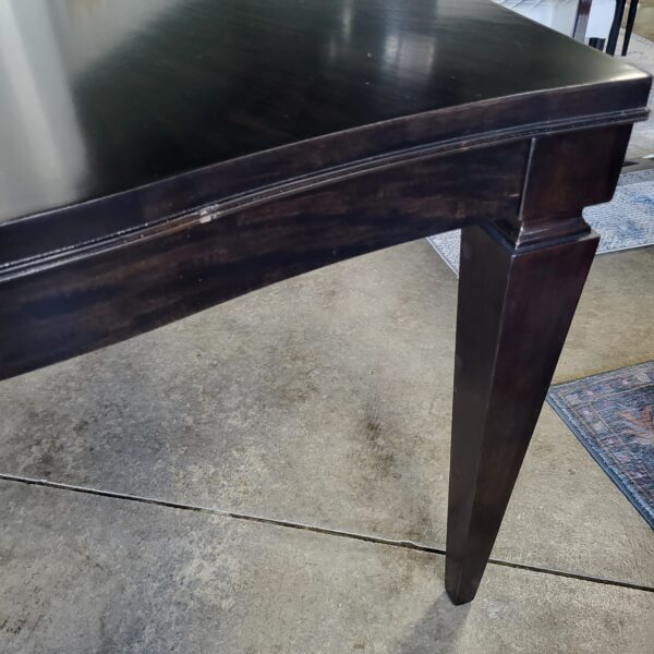 thomasville espresso dining table w/ 2 leaves