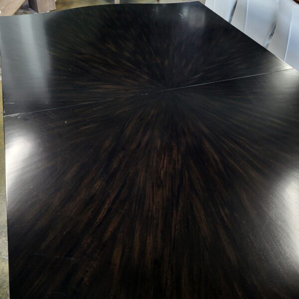 thomasville espresso dining table w/ 2 leaves