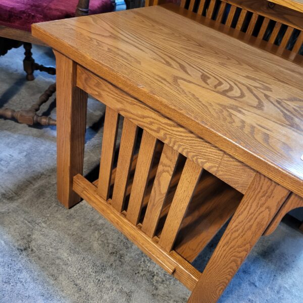 heirloom inc mission oak end table