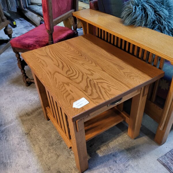 heirloom inc mission oak end table