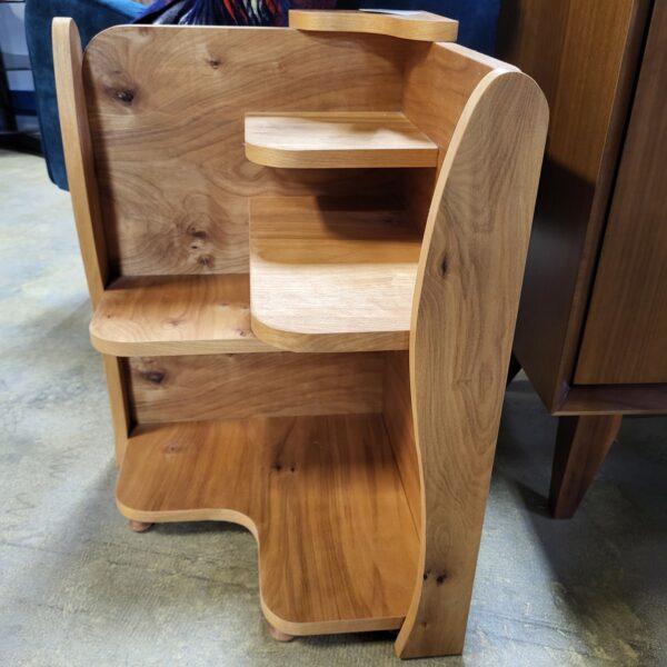 wooden corner shelf