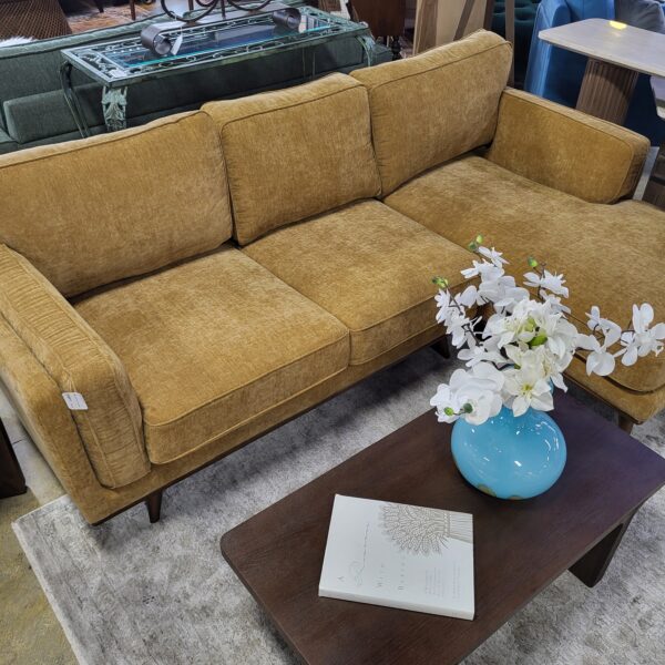 harvest gold raf chaise sectional