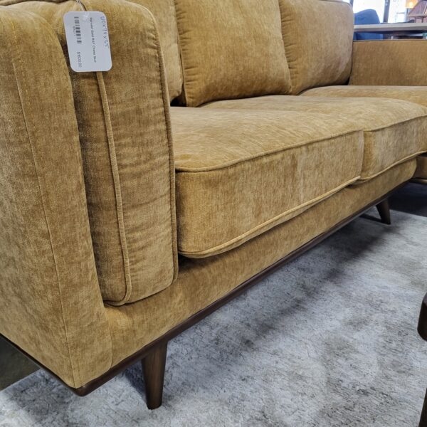 harvest gold raf chaise sectional